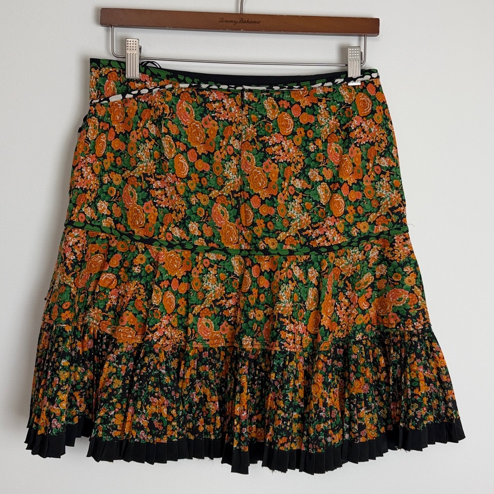 Coach Multicolor Floral paneled Skirt size 2 - Picture 7 of 16